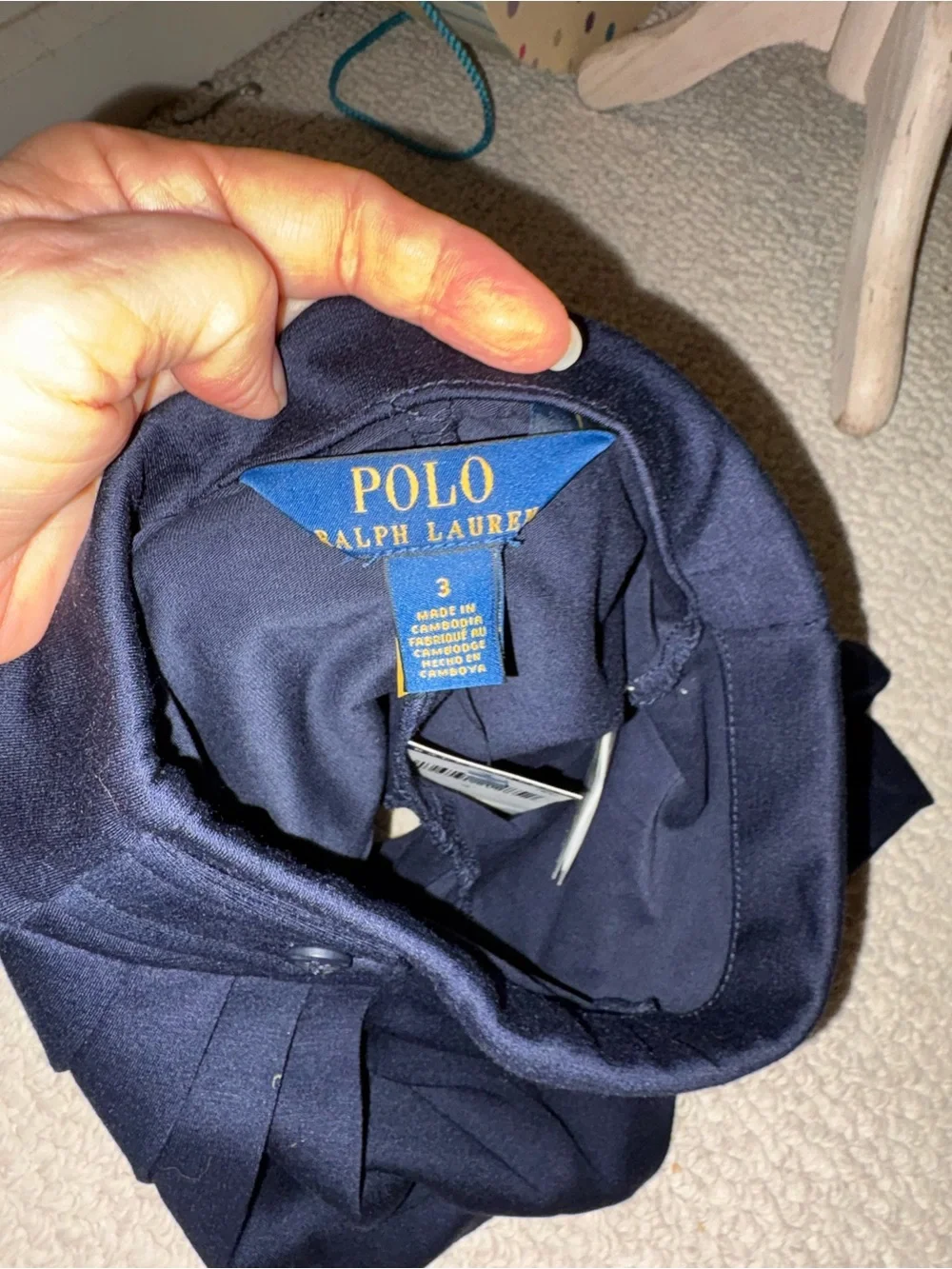Polo Ralph Lauren Girls size 3 NWT $65 Pleated Mini Skort navy - Picture 10 of 13